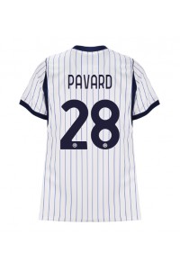 Inter Milan Benjamin Pavard #28 Fotballdrakt Borte Klær Dame 2026-27 Korte ermer